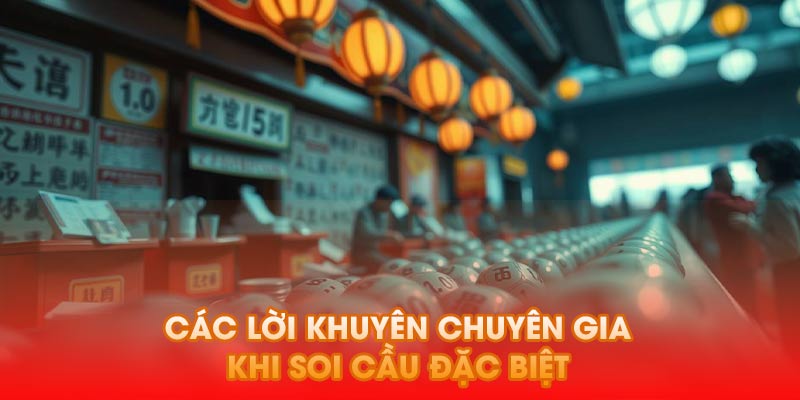 Các lời khuyên của chuyên gia khi soi cầu đặc biệt